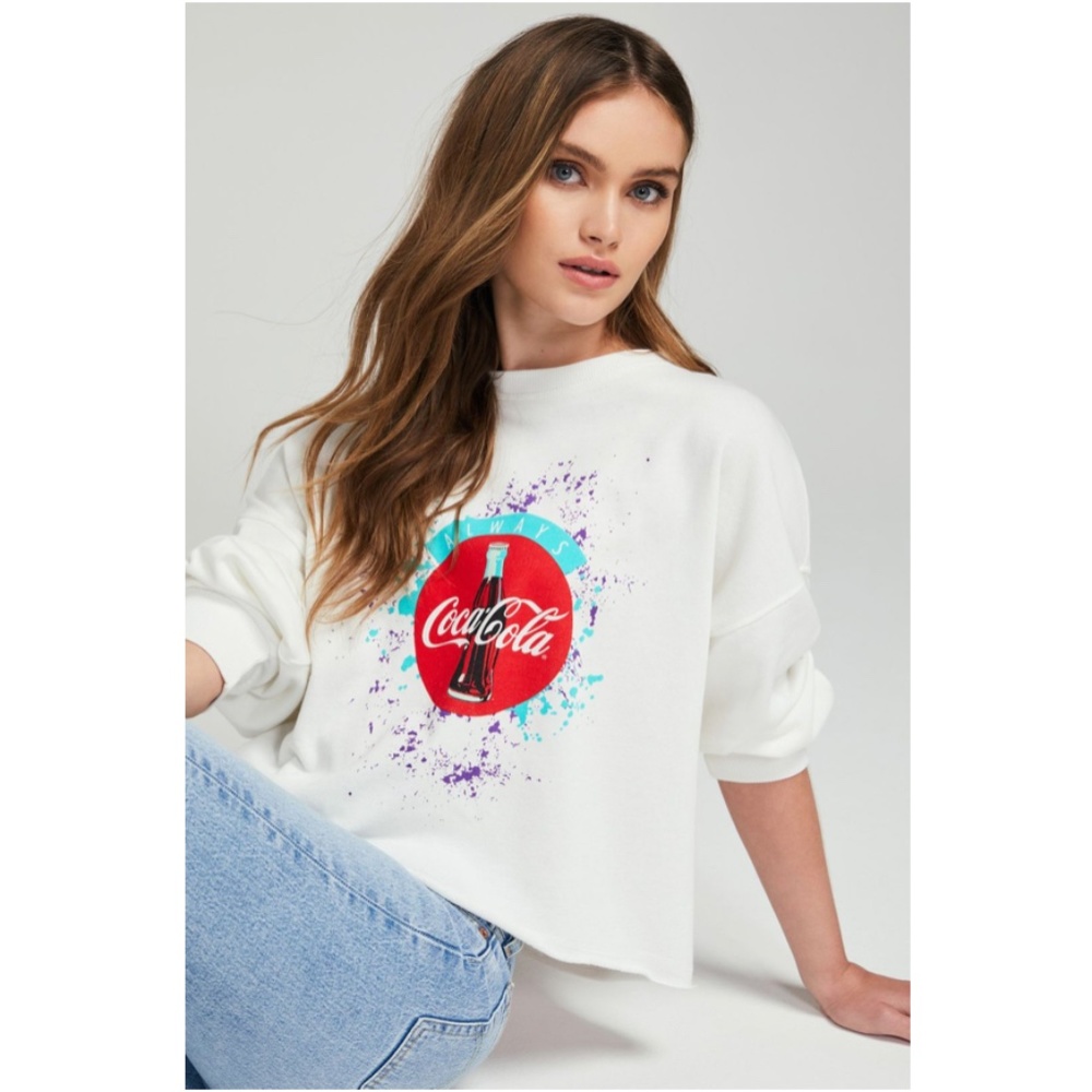 Wildfox Vanilla Always The 90s Ophelia Sweatshirt Coca Cola S M L NWT